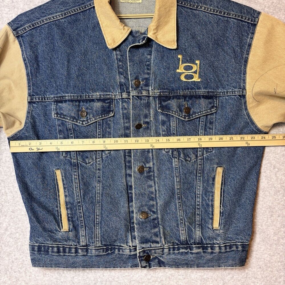 Whoa Apparel Jean Jacket Singer Billy Dean Autographed Tour jacket   Men’s L - Picture 9 of 16